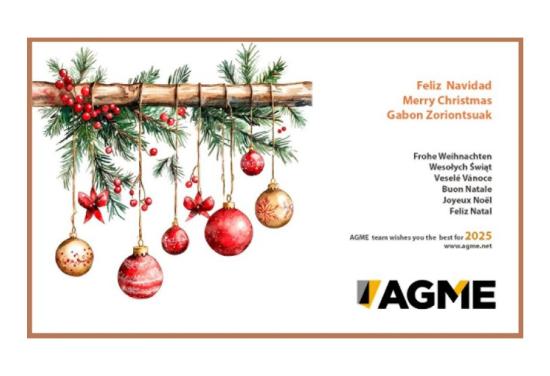 AGME wishes you the best for 2025