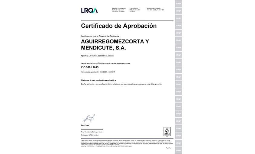 certificado lloyds agme