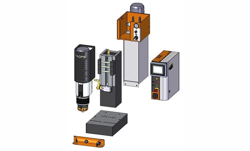 exploded agme riveting machine