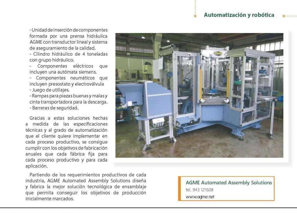 Revista Tope: Máquinas automáticas que cumplen eficazmente con los objetivos de producción 2